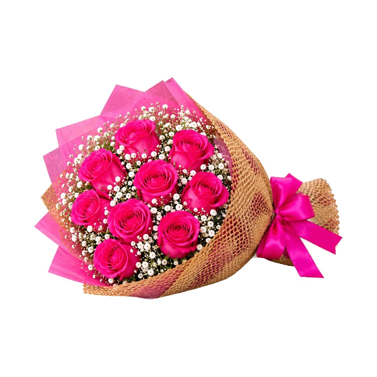 Buque de Rosas Pink de Luxo