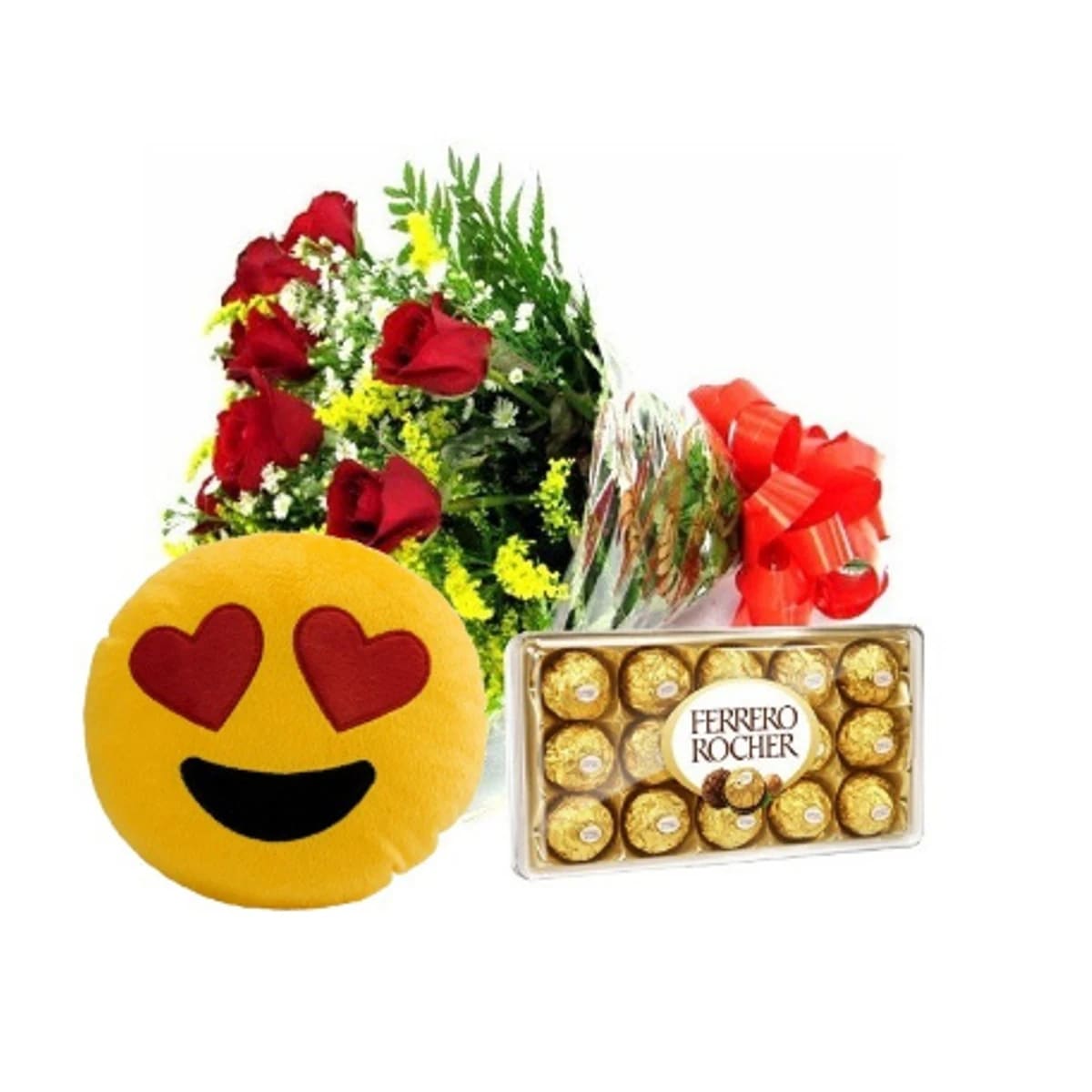 Kit Com Buque Apaixonado e Ferrero