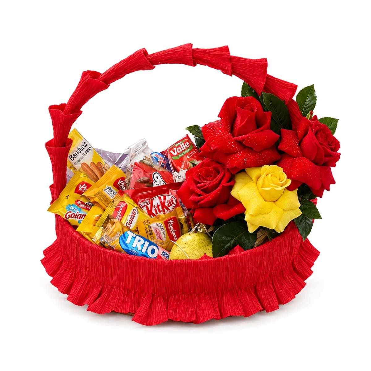 Cesta Especial Com Flores
